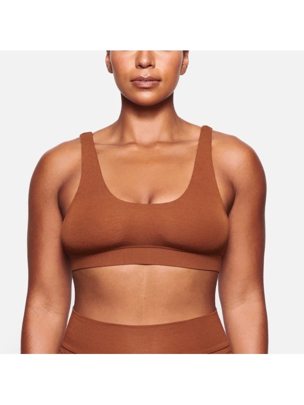 Skims sleep bralette bra in copper brown